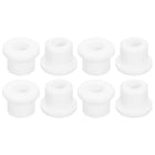 36Pcs Rubber Grommets 3/8"(10mm) Drill Hole, 1/4"(6mm) ID Hole Top Hat Grommet White Silicone Rubber Hole Plug Gasket for Wiring, Automotive