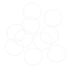 Silicone O-Rings, 90mm OD 86.2mm ID 1.9mm Width VMQ Seal Gasket for Compressor Valves Pipe Repair, White, Pack of 10
