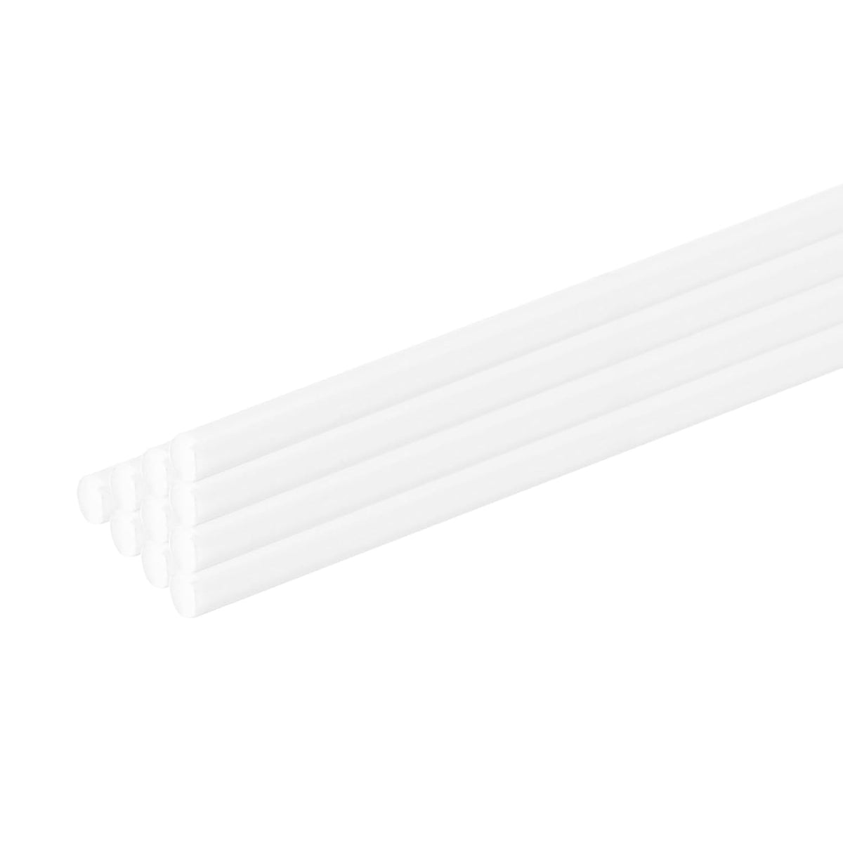 10 Pcs White Plastic Rods 1 x 250mm ABS Styrene Round Stick Round Solid Bar DIY Model for DIY Toys Building Making Architectural Model Making