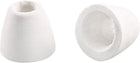 200pcs Ceramic Electrical Insulator, 3mm Dia Tapered Porcelain Tube Ceramic Beads, High Temperature Max 1000C for Oven