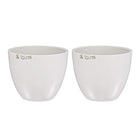 Porcelain Crucible Cup 150ml for Foundry Melting Casting Refining 2pcs