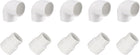 50mm Slip PVC 90 Degree Elbow Coupling Connector 2Pcs and 50 x 40mm Reducing Coupling Hub by Hub 2Pcs