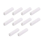 1.7mm Dia Ceramic Insulation Tube Twin Bore Alumina Porcelain High Temperature Insulator Pipe for Heating Element 10 Pcs