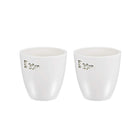 Porcelain Crucible Cup 30ml for Foundry Melting Casting Refining 2pcs