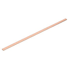 Copper Flat Bar, 0.12" Thickness x 0.59" Width x 15.75" Length Copper Bus Bar Stock Plate Mill for Electrical (3mm x 15mm x 400mm)