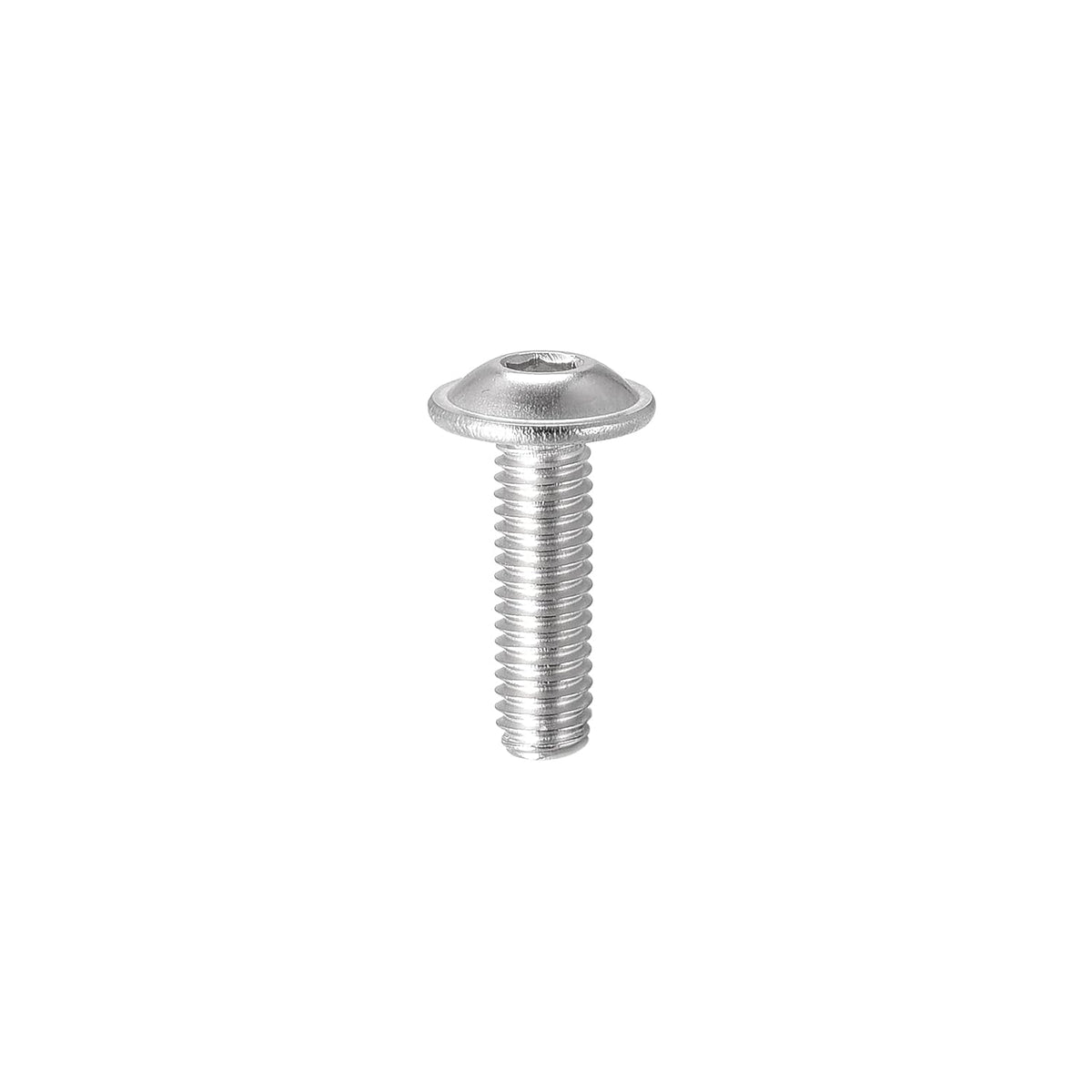 Flanschierte Knopfkopf-Schraubkopf-Schrauben, M3*30mm Sechskantschraube, 304 Edelstahl-Befestigungsschrauben, Vollverzahnte Maschinenschraube 100Stück