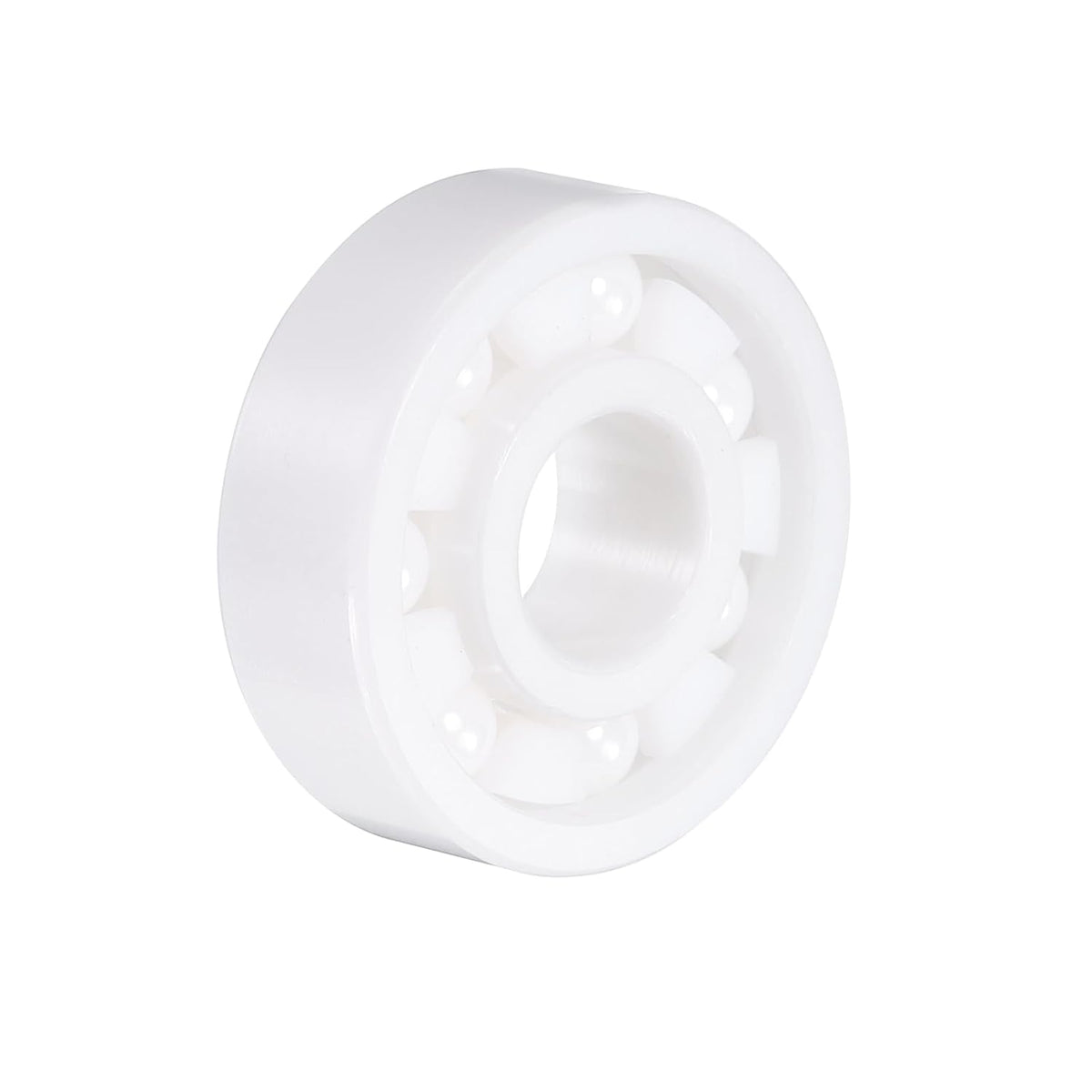 608 Miniature Deep Groove Ceramic Bearing, ABEC3 (P6), 8 x 22 x 7mm, White, Zirconia Ceramic