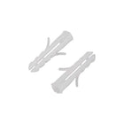 4x20mm Plastic Expansion Tube Bolts Column Frame Fixings White 100pcs