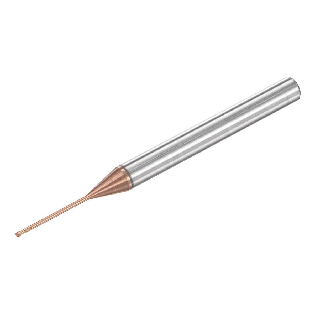 Square Nose End Mill, 0.8mm Solid Carbide AlTiSin Coated Long Reach CNC Router Bits 2 Flutes Milling Cutter with Extended Neck, 12mm Cutting Length 4mm Shank