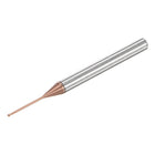 Square Nose End Mill, 0.8mm Solid Carbide AlTiSin Coated Long Reach CNC Router Bits 2 Flutes Milling Cutter with Extended Neck, 12mm Cutting Length 4mm Shank