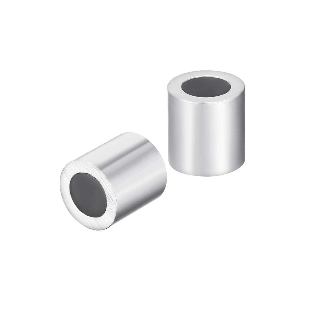 Aluminum Wire Rope Stop Sleeve Round Cable Ferrule Loop for 3/16" Wire Rope Pack of 50
