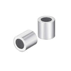 Aluminum Wire Rope Stop Sleeve Round Cable Ferrule Loop for 3/16" Wire Rope Pack of 50