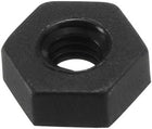Nylon Hex Nut, M2.5x0.45mm Metric Coarse Thread Hexagon Nuts, 100 Pcs (Black)