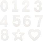 4 Inch Number Stencils Set Plastic Number Stencils with Star and Heart, Reusable Digital Templates for Cake Stencil Walls Arts