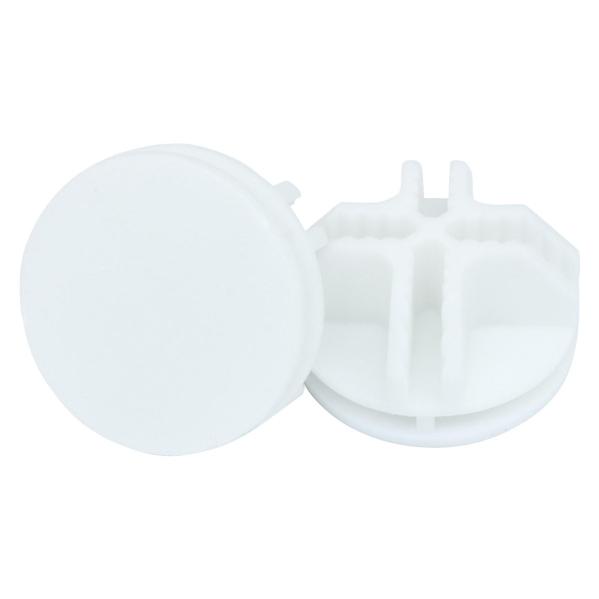 LinkMejor 20Pcs Cubo Conector de Malla de Cable Plástico Blanco