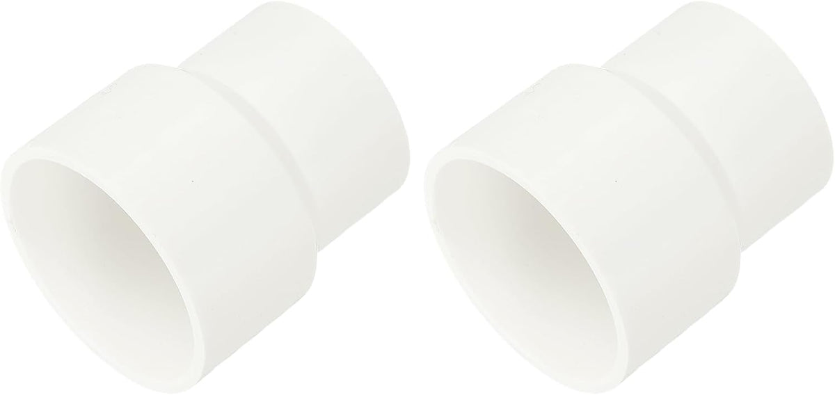 1 ตัว UPVC Reducer Pipe Fitting สีแดง, 4"x2-1/2" PVC Straight Pipe Coupling Adapter Connector สำหรับท่อน้ำเสียบ้าน สีขาว
