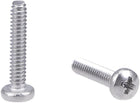 M1.6x8mm Machine Screws Pan Phillips Cross Head Screw 304 Stainless Steel Fasteners Bolts 50Pcs