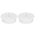 2pcs Cable Hose Snap Bushing Grommet Protector 60mm Mount Dia White Plastic Cable Snap Locking Bushing Grommet