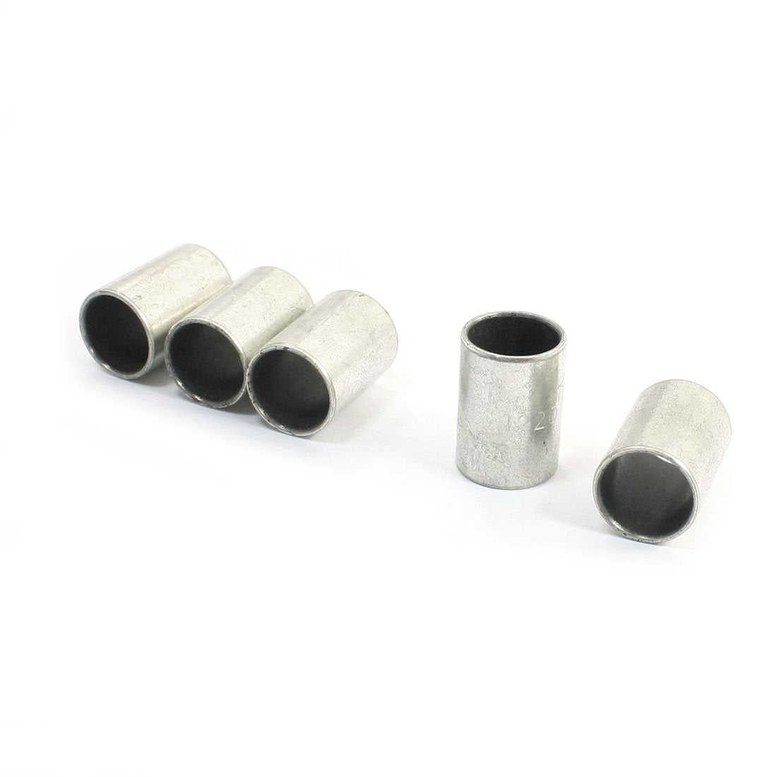 5 Pcs Silver Tone Oilless Bearing Sleeves Bushing 12mm x 14mm x 20mm