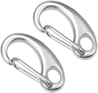 Spring Gate Snap Hook 30mm/1.18", 304 Stainless Steel, for DIY Crafts Keychains, Pack of 2