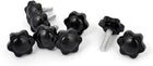 M6x20mm 25mm Star Head Dia Screw On Type Clamping Knob 8Pcs