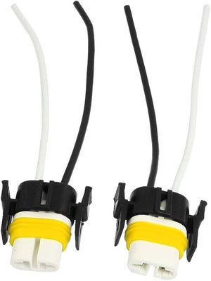 2pcs DC 12V 2-Wires H11 881 Headlight Lamp Bulb Socket Wiring Harness Connector Plug Pigtail Adapter for Car