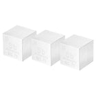 3 Pcs Antimony, 1 Inch High Density Metal Element Metal Density for Chemical Elements Collection Science Education Experiment Application, Silver