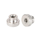 Knurled Thumb Nuts, 20Pcs M4x0.7mm Iron Round Knobs Fasteners for 3D Printer Parts, Silver Tone