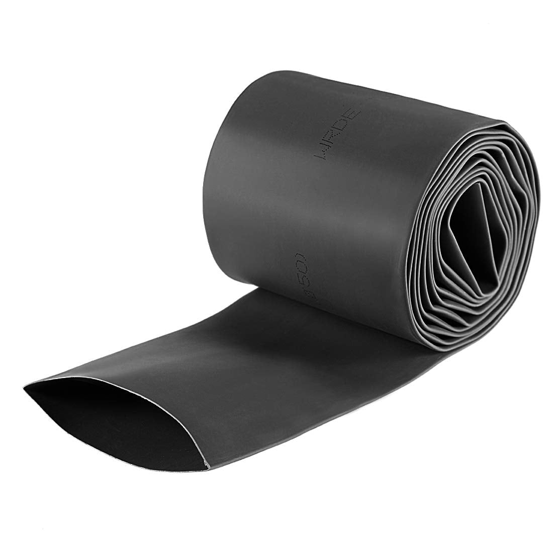Heat Shrink Tubing, 2"(50mm) Dia 80mm Flat Width 2:1 Rate Shrinkable Tube Cable Sleeve 2m - Black