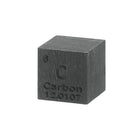 Carbon Cube, 0.5 Inch High Density Metal Element Cube Metal Density Cube for Chemical Elements Collection Science Education Experiment Application, Grey