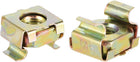 M5 Cage Nuts for Server Rack Cabinet, Carbon Steel Yellow Zinc Plated, Pack of 10