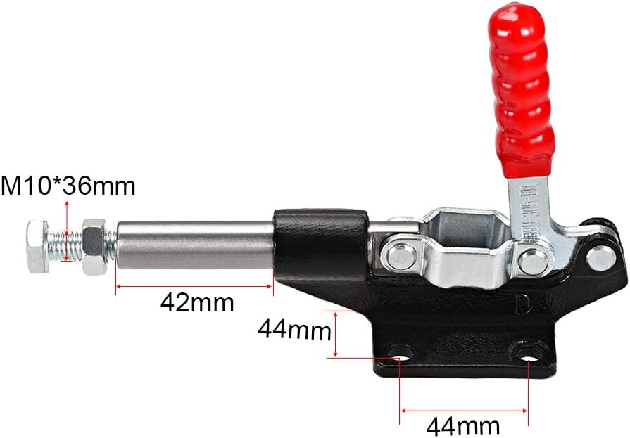 Hand Tool Pull Push Action Toggle Clamp Quick-Release Clamp 850 lbs/386kg Holding Capacity 42mm Stroke