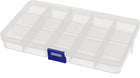 LinkMejor 15 Compartment Portable Jewelry Earring Bead Organizer Container Storage Case