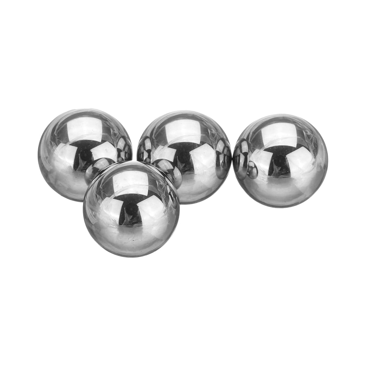 4 Pcs Tungsten Steel Bearing Balls 9.5 mm Carbide G10 Precision Ball for Industrial Spheres, Machinery, Automotive, and DIY (Mirror)
