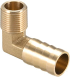 Brass Barb Hose Fitting, 90 Degree Elbow 16mm Barbed to G3/8 Male Pipe Adapter Connector