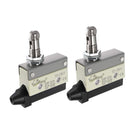 2PCS TZ-7311 SPDT 1NO+1NC Panel Mount Roller Plunger Type Momentary Micro Limit Switches