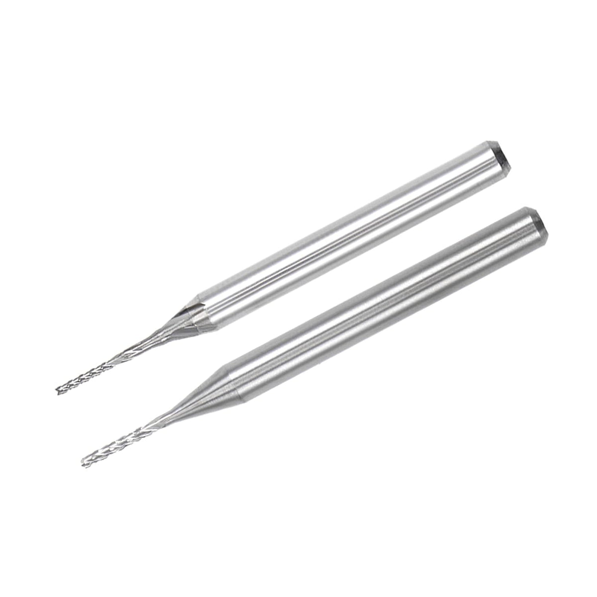 20Pcs 0.7, 0.9mm Carbide End Mill Engraving Milling Cutter CNC Router Bits for PCB Machine, 1/8" Shank