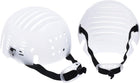 2Pcs Stoßkappe Einlegesatz, PE-linierte Baseball-Helmeinlagen, Leichtes Universelles Stoßkappe mit verstellbarem Gurt für Kopfschutz (Weiß)