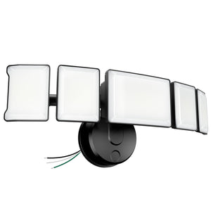 LinkMejor 130W Flood Light Outdoor, Switch Controlled 13000LM LED Security Light, IP65 Waterproof Outside Floodlight with 5 Adjustable Heads, 6500K Exterior Flood Light Fixture Wired for House Yard
