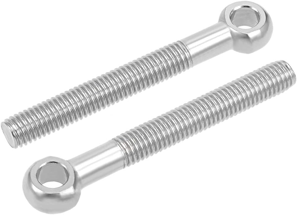 M10 x 80mm 304 Stainless Steel Machine Shoulder Lift Eye Bolt Rigging 10pcs