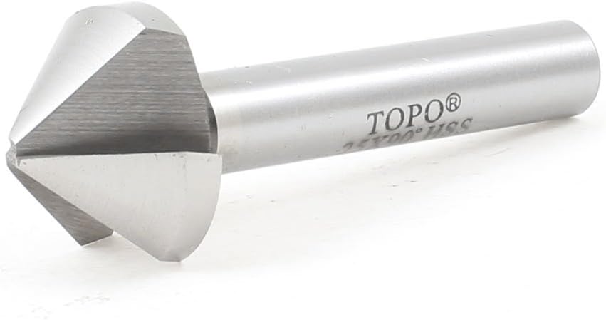 25mm Cutting Diameter 90 Degree HHS Straight Shank Chamfer Cutter Bit 19mm Cutting Length