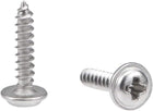 2x10mm Self Tapping Screws Phillips Pan Washer Head Screw 304 Stainless Steel Fasteners Bolts 50Pcs