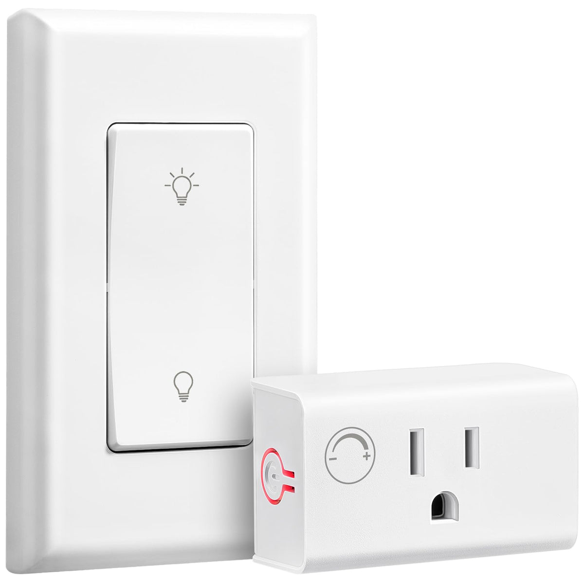 LinkMejor Dimmer Plug com Controle Remoto,Compatível com 200W INC e 150W LED