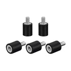 Rubber Mounts 5pcs M4x8mm Male/Female Vibration Isolator Shock Absorber, for Garage Motor Air Compressor Car Boat Bobbins, D10mmxH10mm