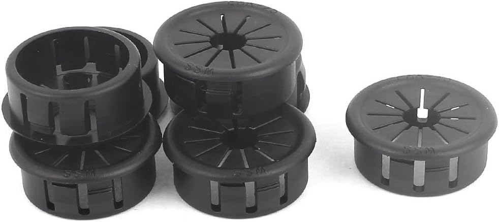 Cable Hose 25mm Mount Dia Snap in Webbed Bushing Harness Grommet 8Pcs