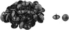 Metal Home Table Chair Round Cap Thumb Tack Nail Pushpin 14 x 13mm 100pcs Black