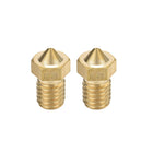 2pcs 3D Printer Nozzle,Brass V6 Nozzle 0.25mm,Extruder Print Head for Filament 1.75mm V5-V6 M6 3D Printer
