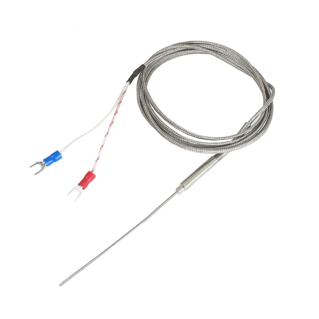 a12100600ux0244 J Type 90mm x 1.5mm Temperature Controller Earth Thermocouple Probe 2M