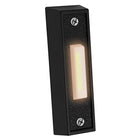 LinkMejor LED Lighted Doorbell Button Push Switch Wall Mounted For Chime Ring (BLACK)