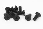 M10 x 25mm Metric Hex Socket Countersunk Head Screw Bolts Black 10PCS